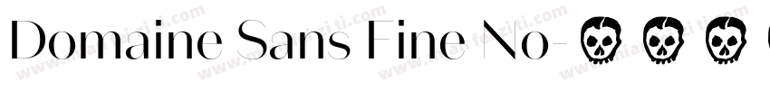 Domaine Sans Fine No字体转换